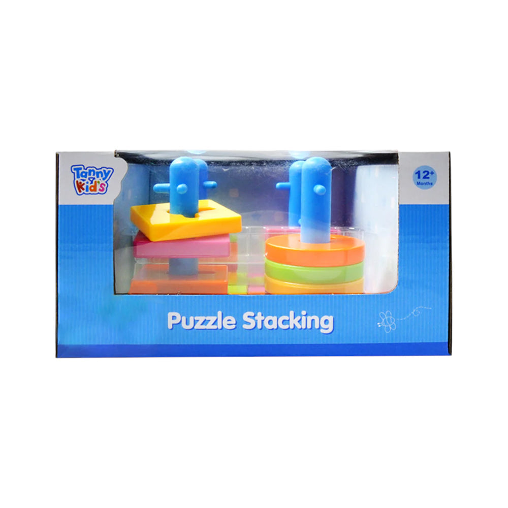 TY9075 TANNY KIDS PUZZLE (SHAPES) STACKING  ID