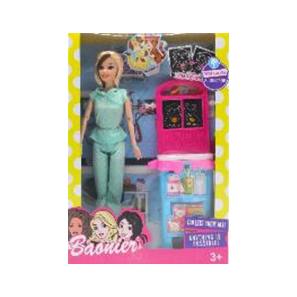 JJ8686-1 BAARIER DOCTOR DOLL SET