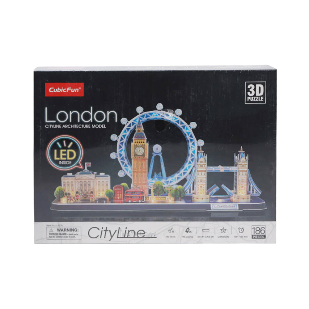 L532H CUBICFUN 3D PUZZLE LONDON CITY LINE 186PC