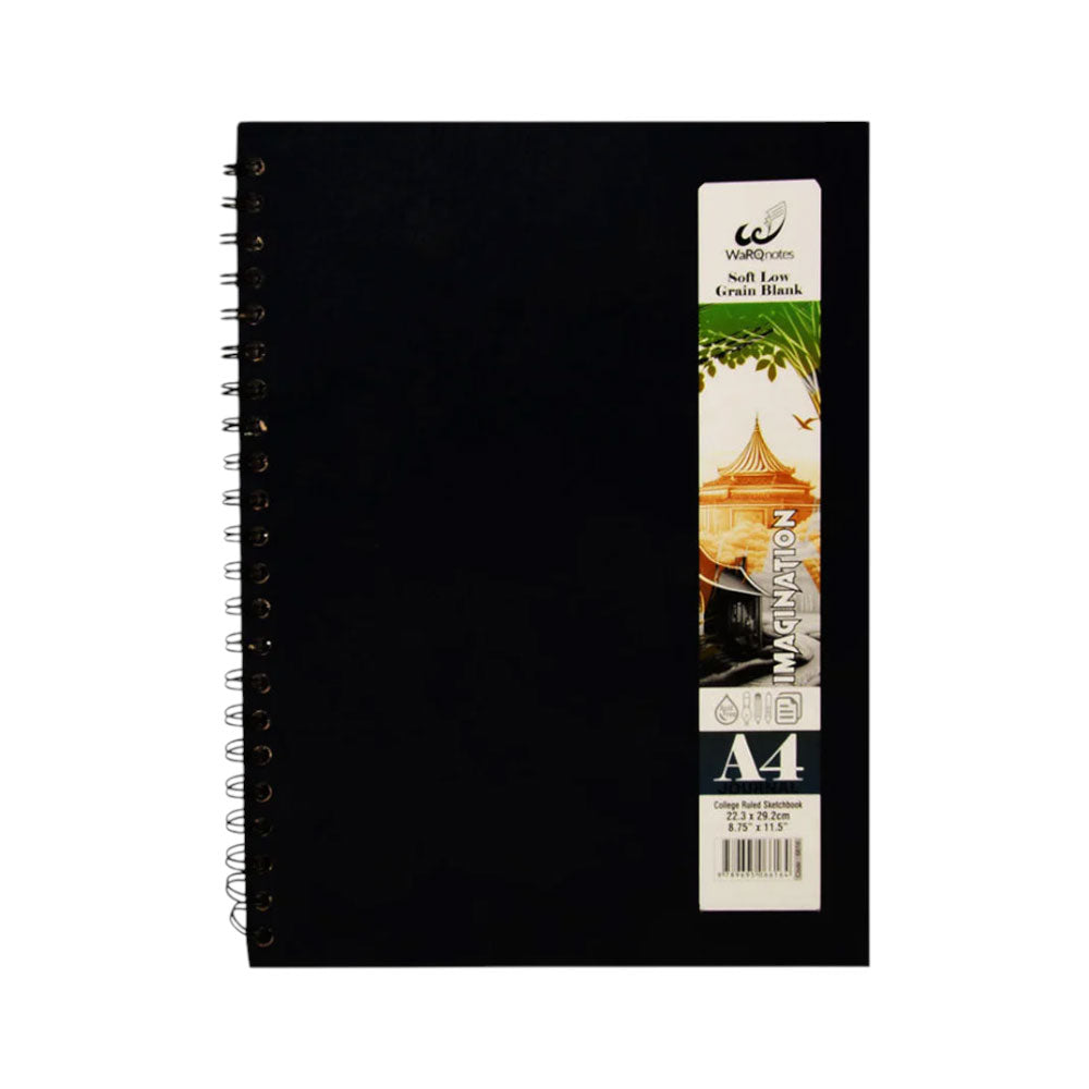 6616 Warqnotes Sketch Book A4 Hard Cover Imagination (ring)