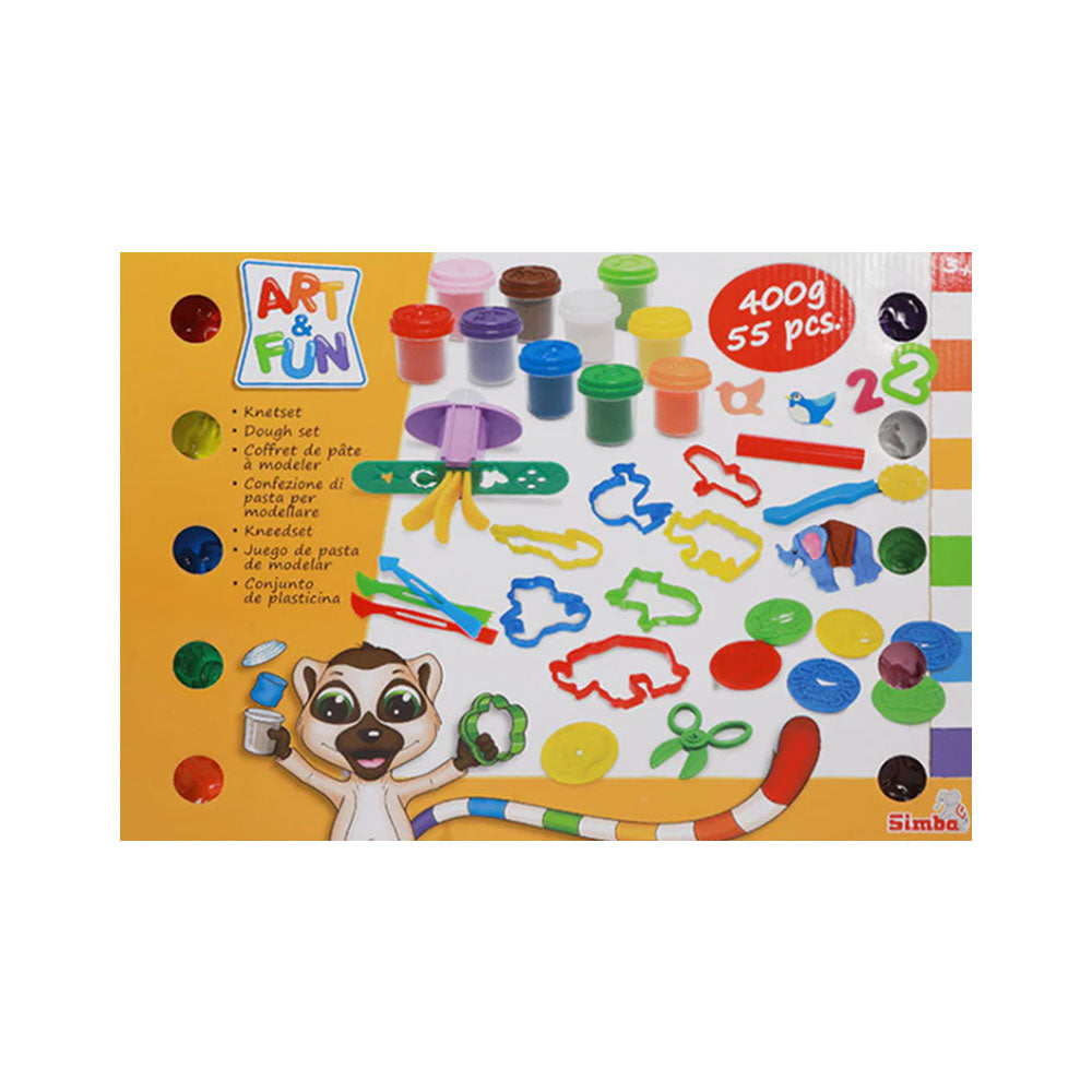 106324614 SIMBA ART & FUN PLAY DOUGH 55PC 400G