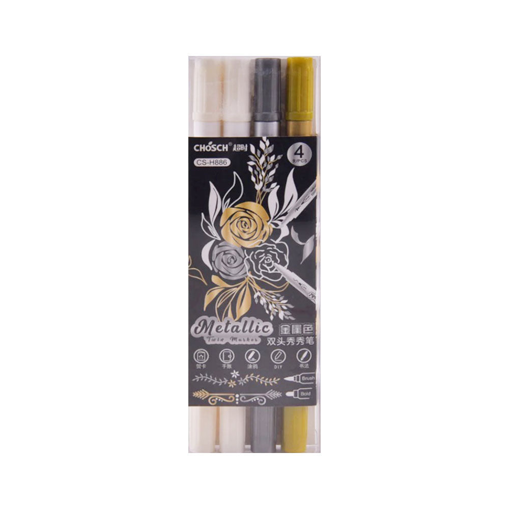 CSH886 Metallic Double Sided Marker set