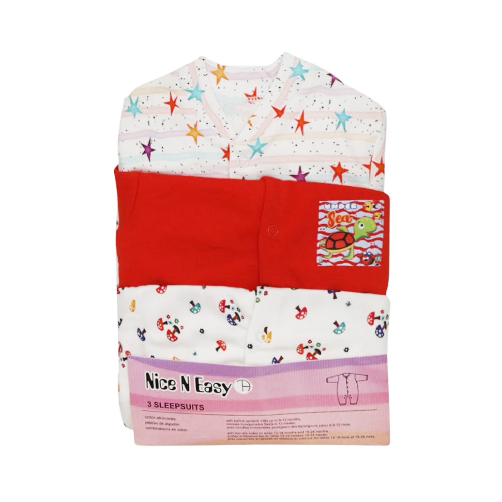 BOYS L/S 3PC SLEEP SUIT W/O SOCKS N&E MZS-24 9-12M HC-029