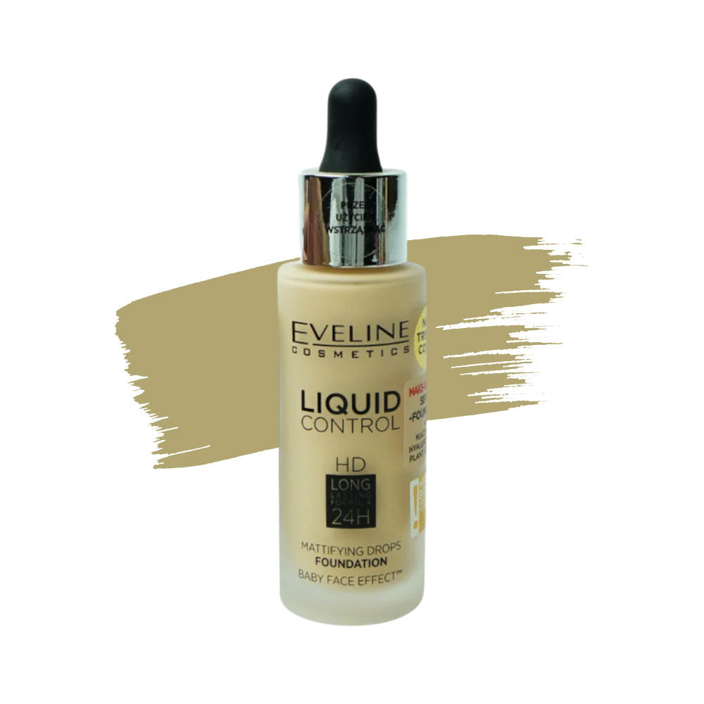 EVELINE LIQUID CONTROL SERUM FOUNDATION WITH NIACINAMIDE  #