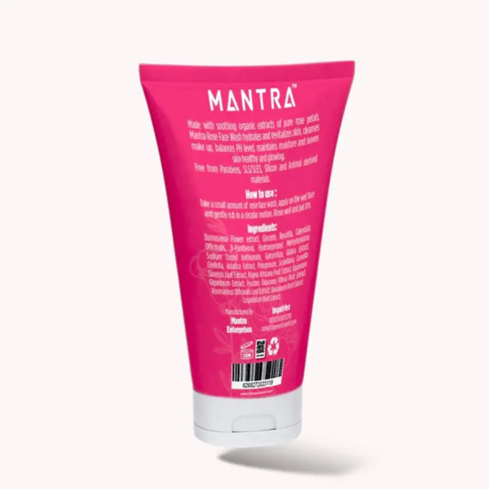 ORGANIC ROSE FACE WASH 120 ML