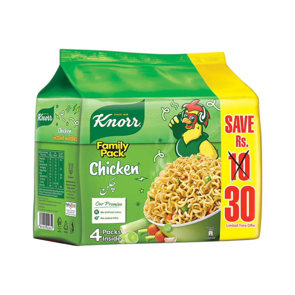 KNORR NOODLES CHICKEN PROMO PACK 1X4 200 GM