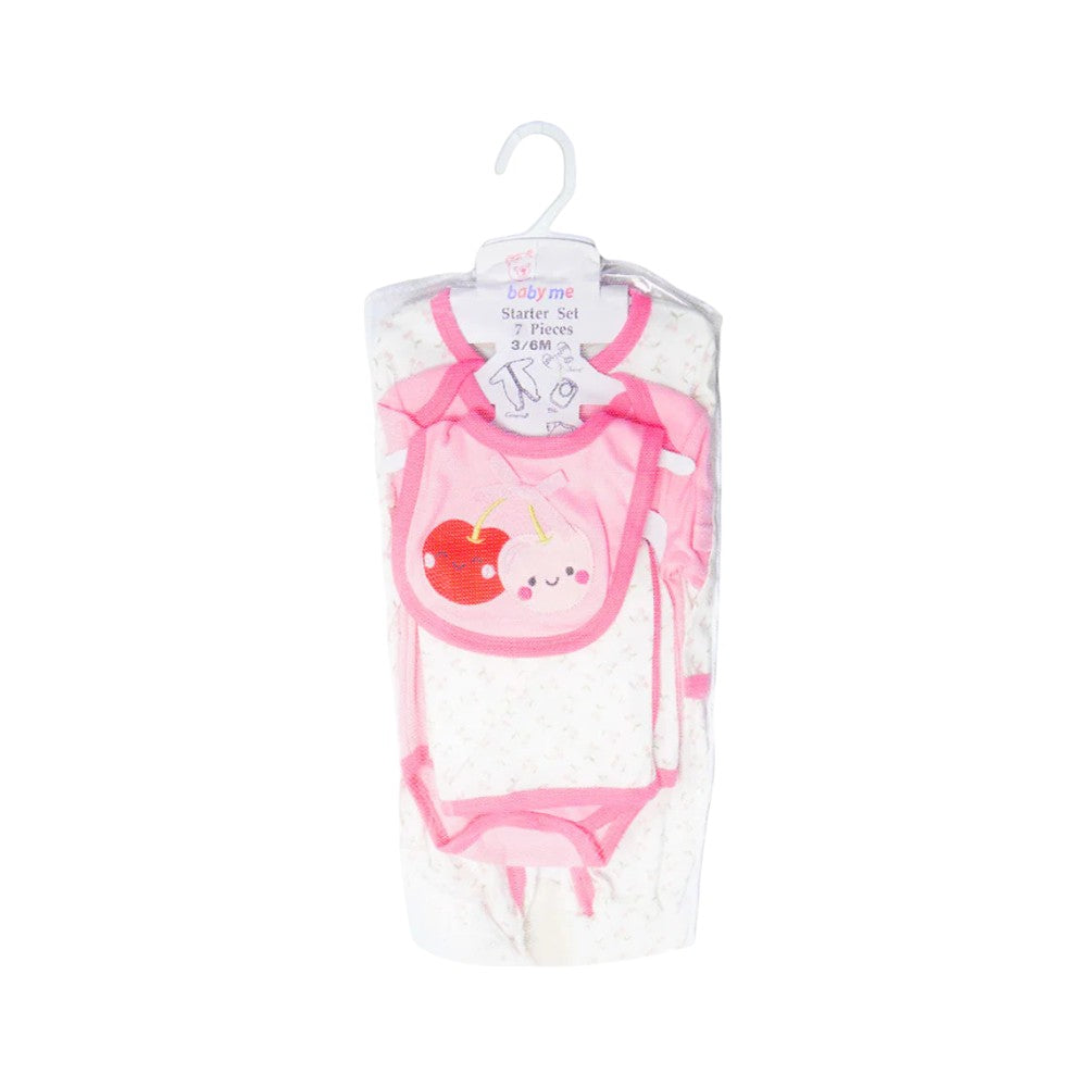 GIRLS 7PC GIFT SET HANGER MZS-24 3-6M 10575A