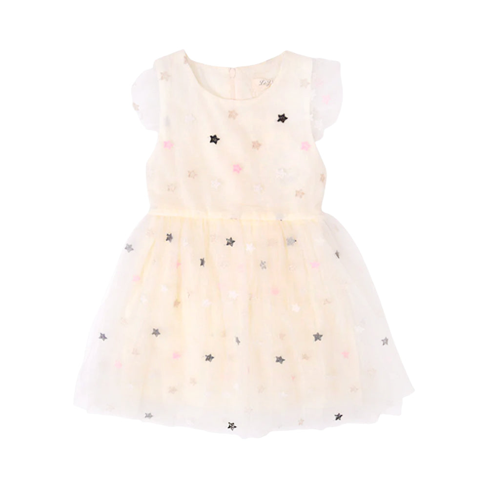 GIRLS S/S FANCY FROCK MZS-24 3-4 YEAR 007