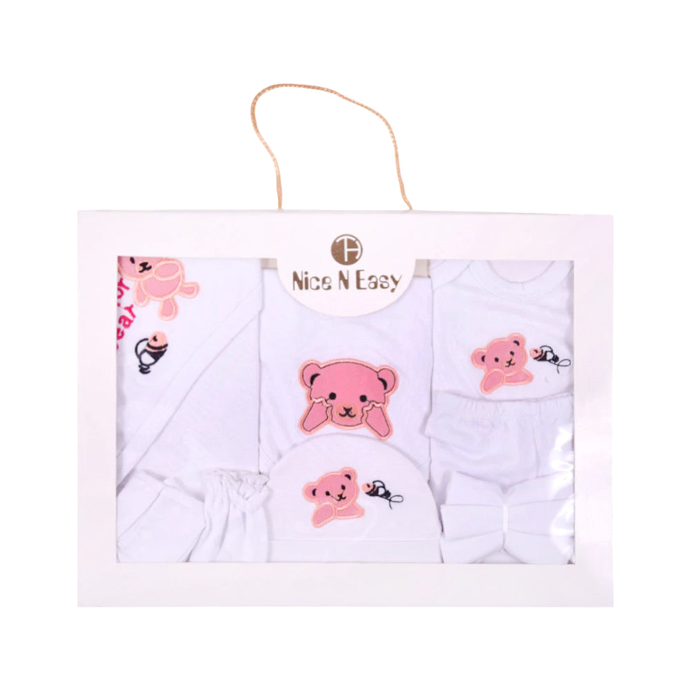 BABY GIFT SET 10PC BOX NICE & EASY PINK MZS-2424