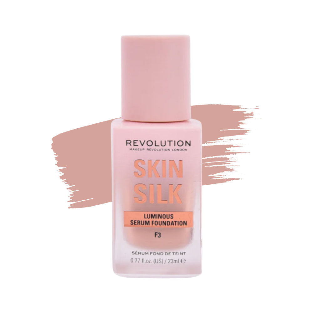 REVOLUTION SKIN SILK LUMINOUS SERUM FOUNDATION F3 23ML