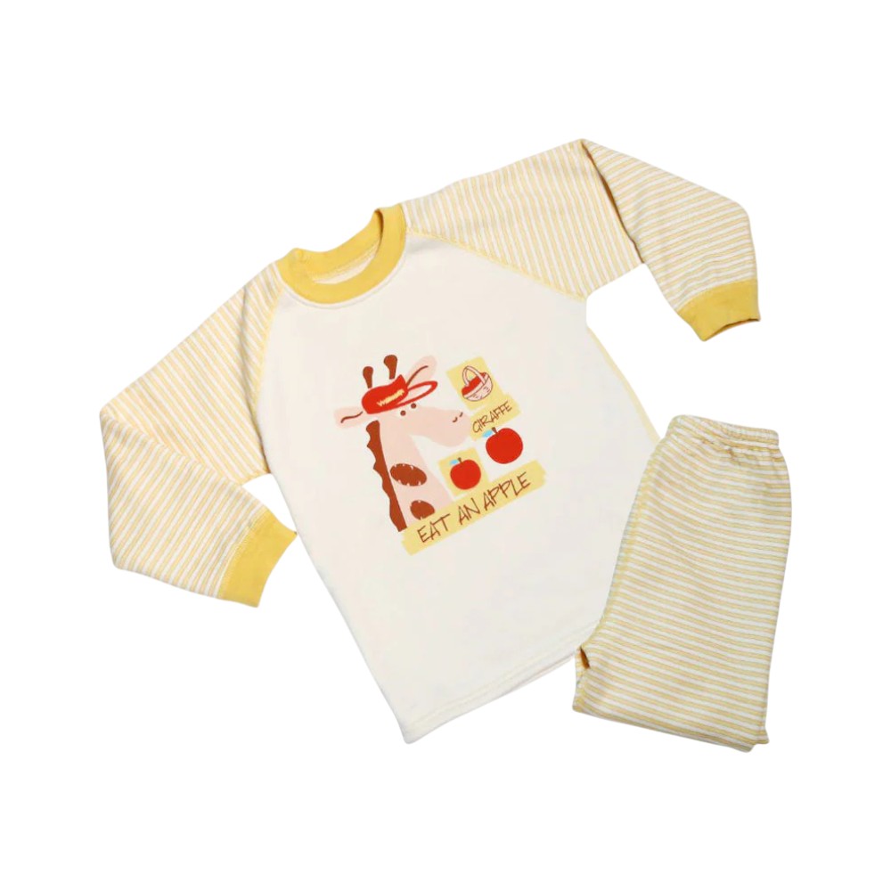 UNISEX L/S 2PC PAJAMA SUIT MZW-24 4-5 YEAR 0107