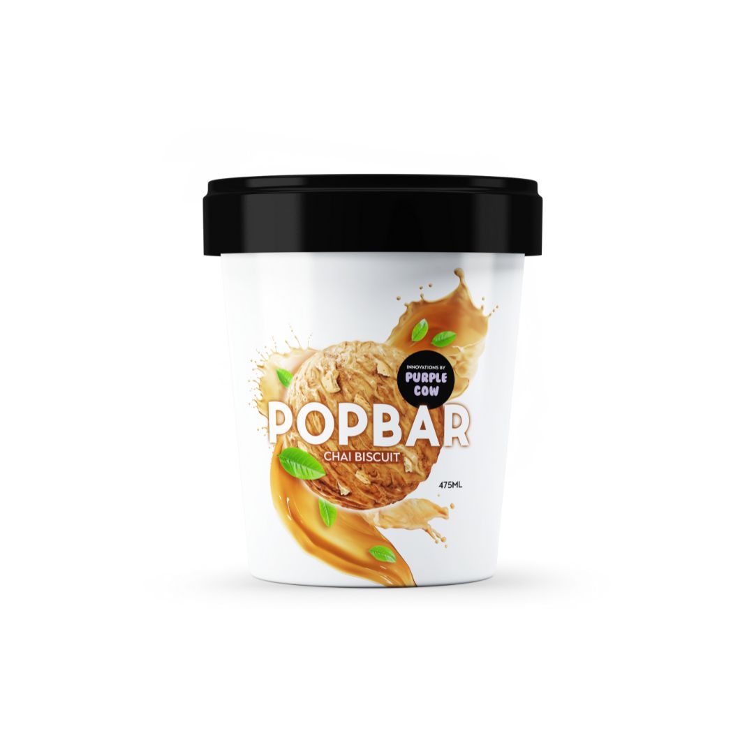 POPBAR CHAI ICE CREAM CUP 475 ML