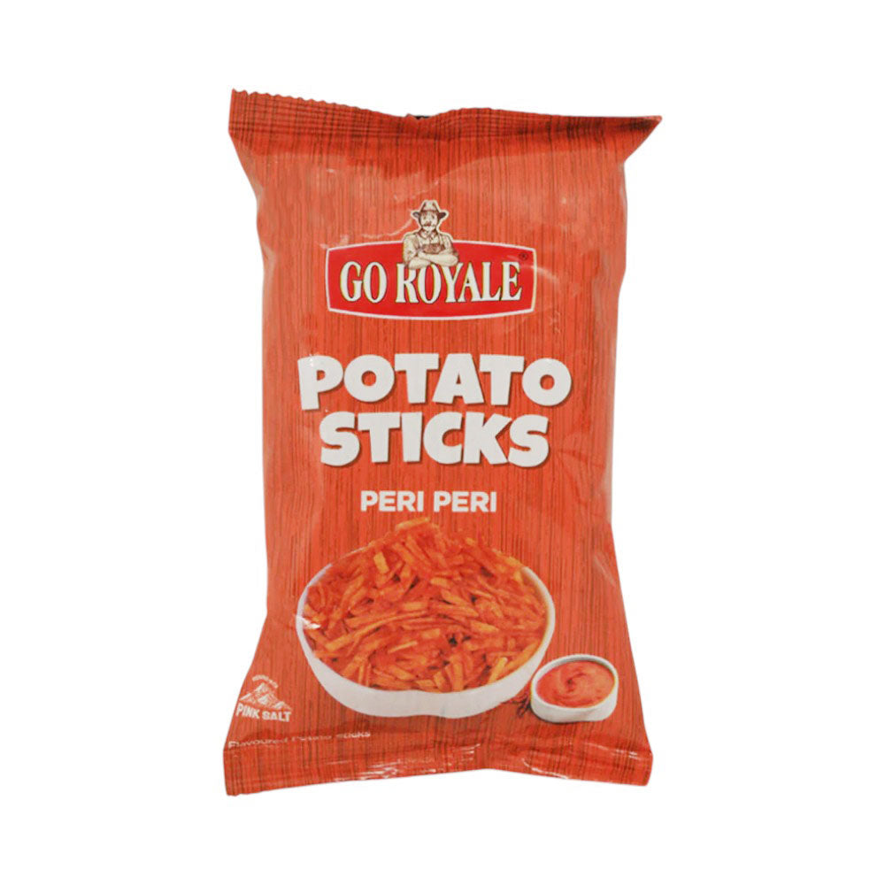 GO ROYALE POTATO STICKS PERI PERI 28 GM