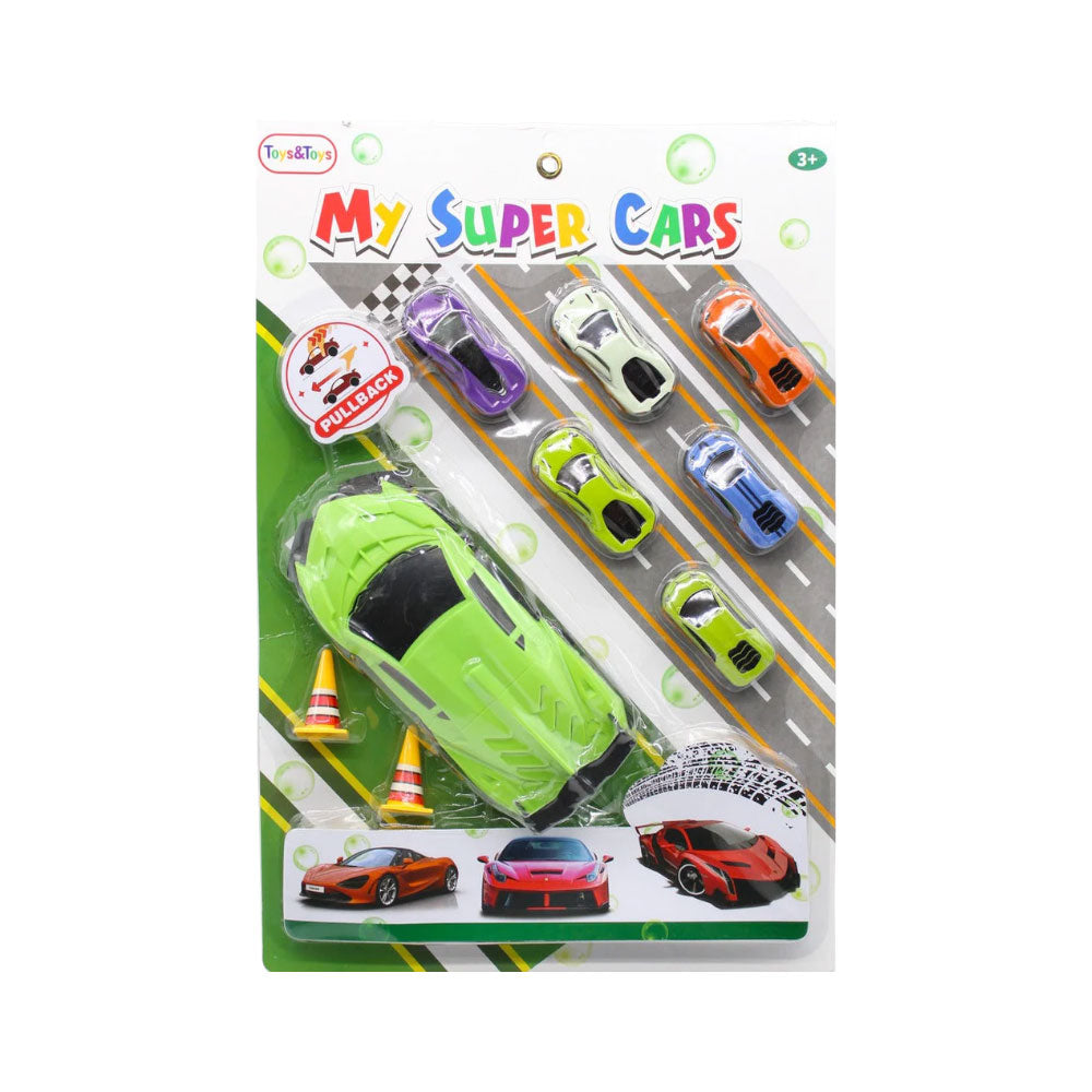 SC-01 MY SUPER  CARS PLAYSET IN CARD