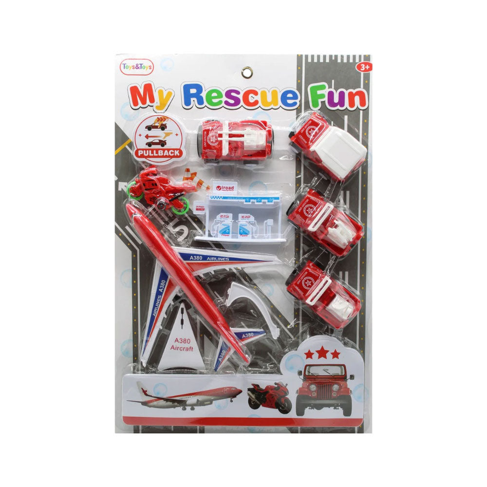 RF-02 FIRE RESCUE PLANE SET IN CARD