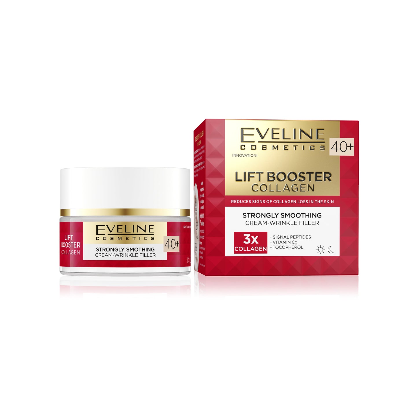 EVELINE LIFT BOOSTER 3X COLLAGEN SMOOTHING CREAM 40+ 50ML