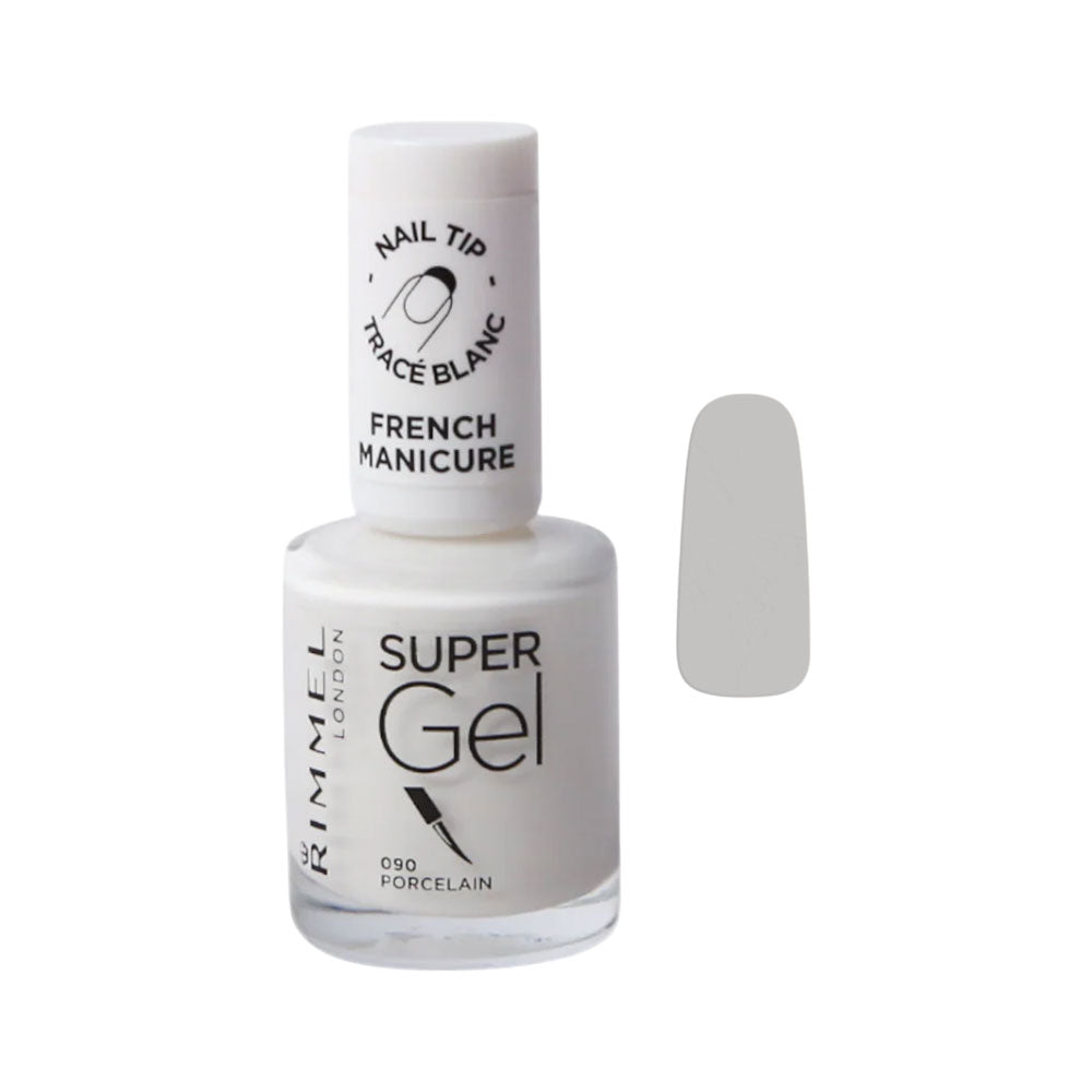 RIMMEL SUPER GEL NAIL POLISH 090 PORCELAIN 12ML