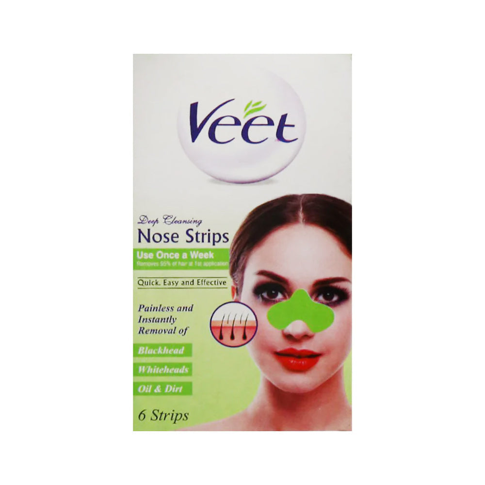 VEET NOSE STRIPS GREEN 6PCS