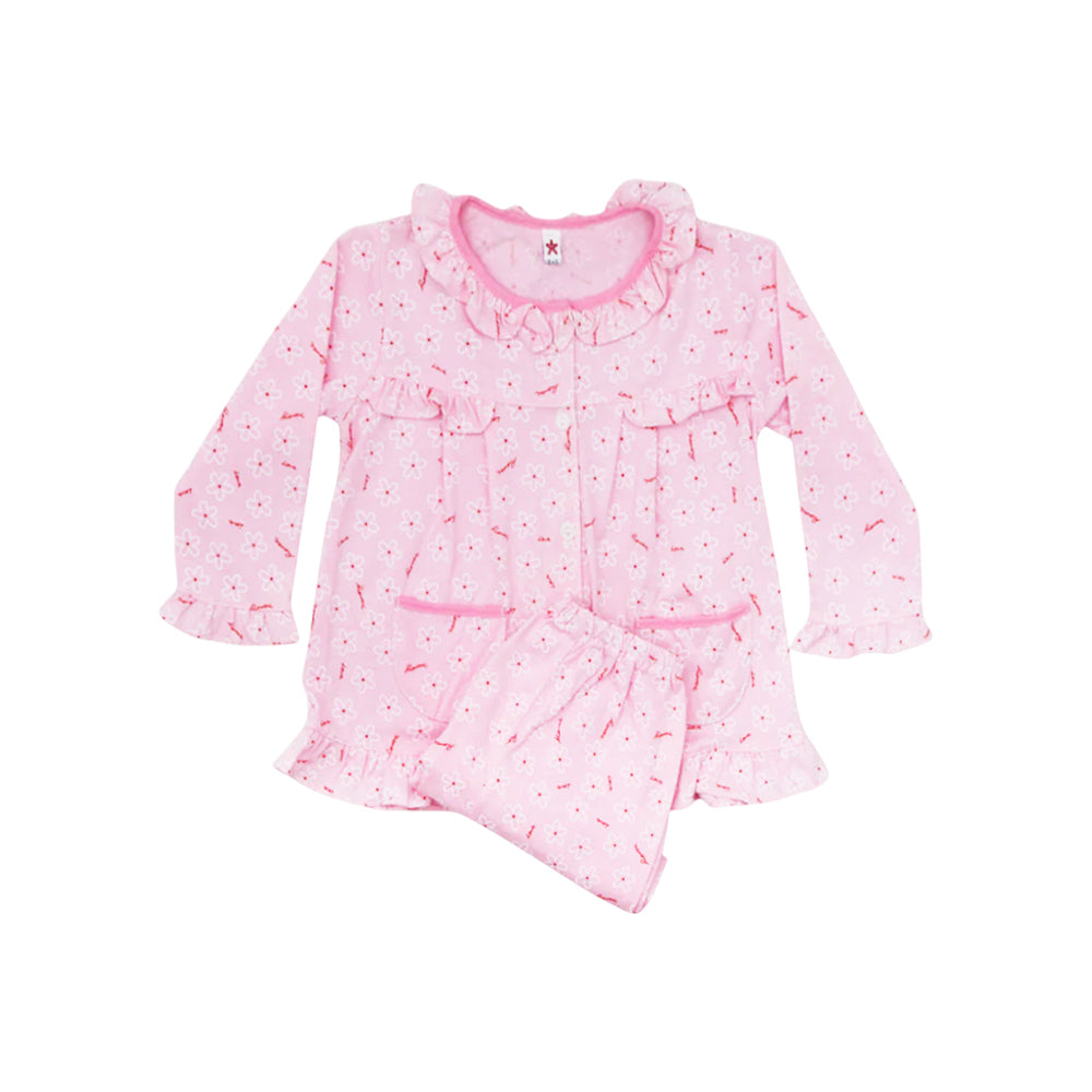 GIRLS L/S 2PC SLEEPING SUIT MZW-24 1-2 YEAR THAI