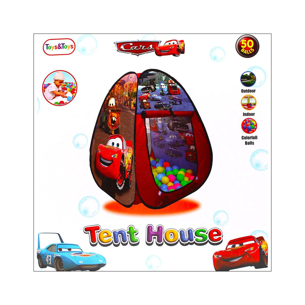 TH-07S CARS PLAY TENT WITH 50 BALLS