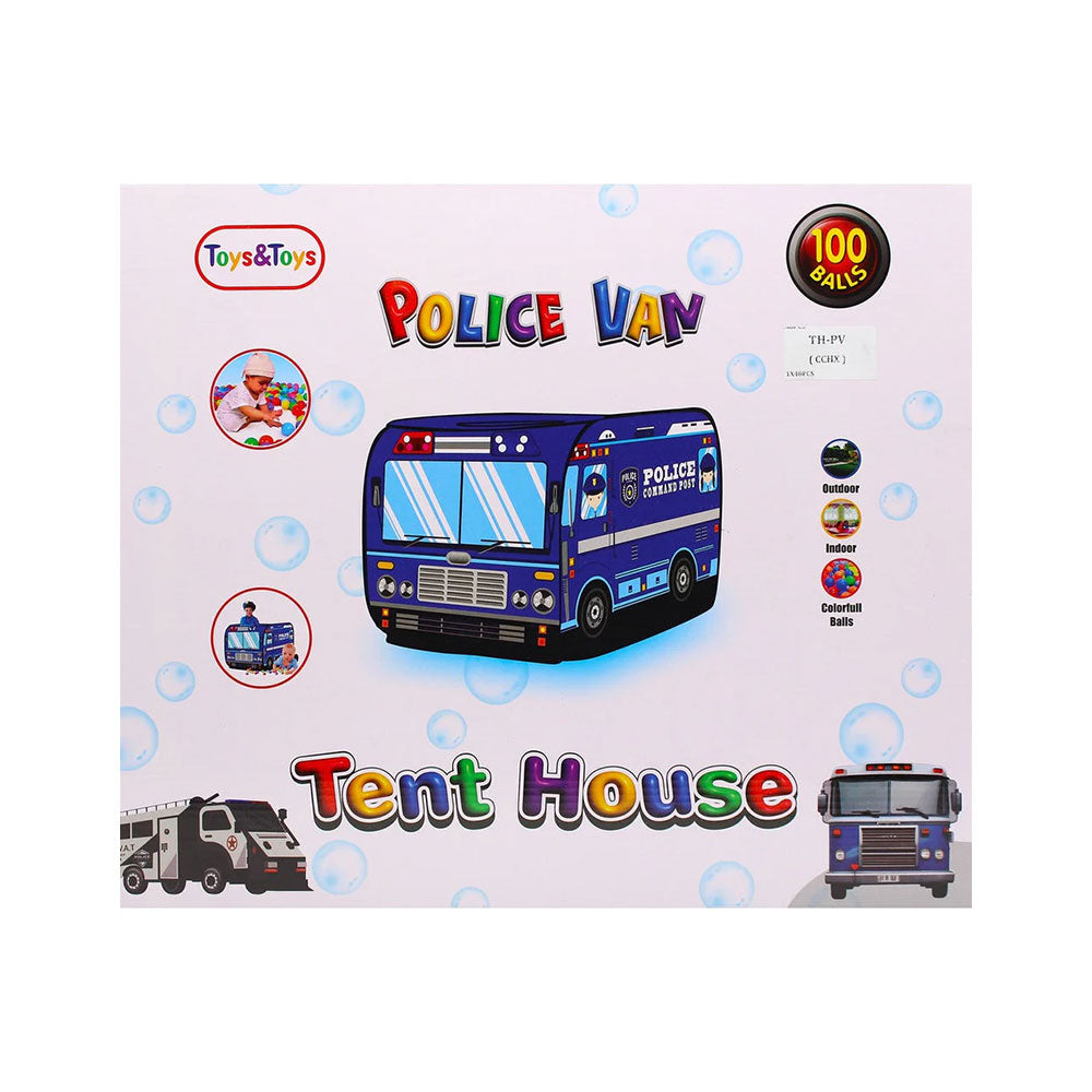TH-PV POLICE VAN TENT HOUSE 100BALLS