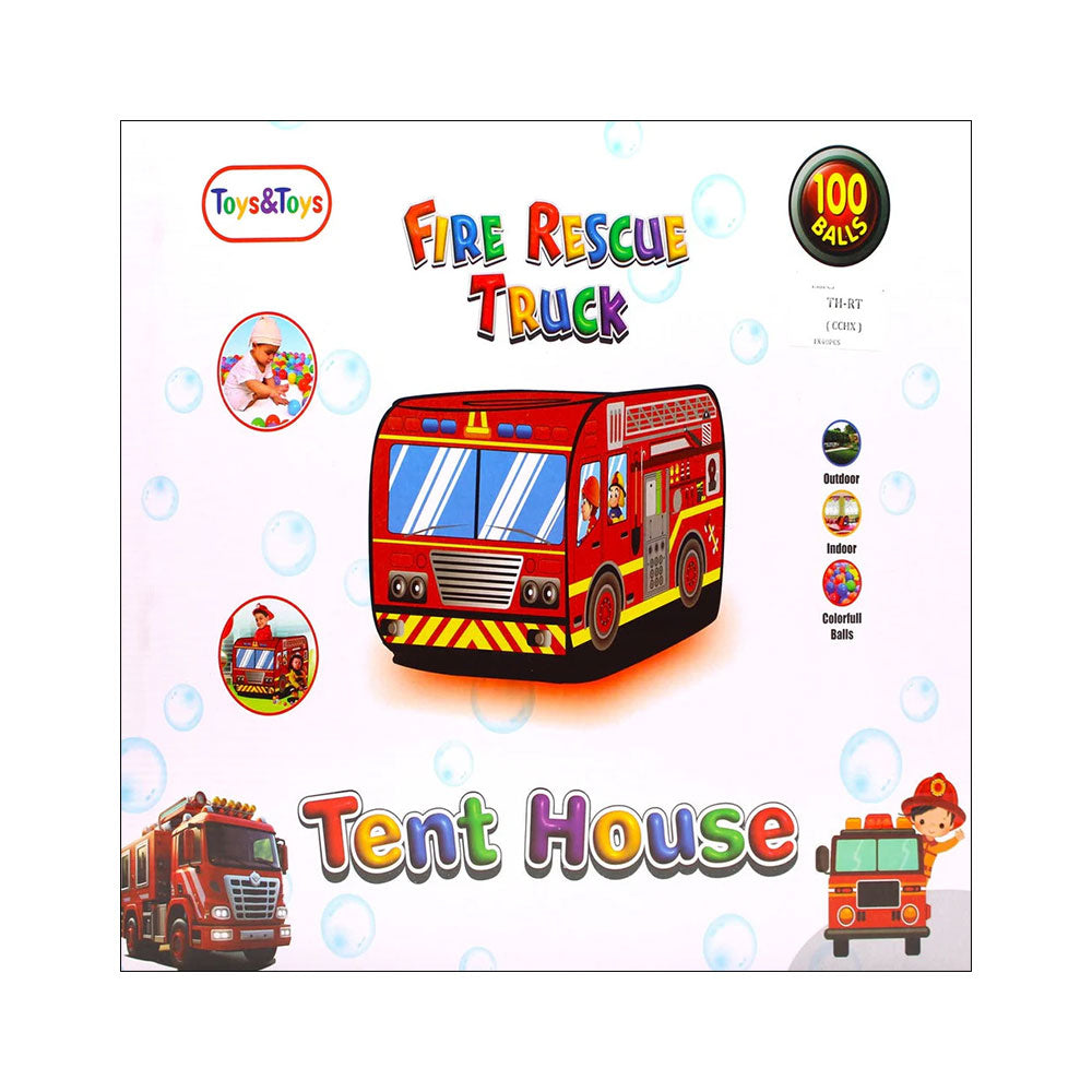TH-RT FIRE RESCUE TRUCK TENT HOUSE 100BALLS