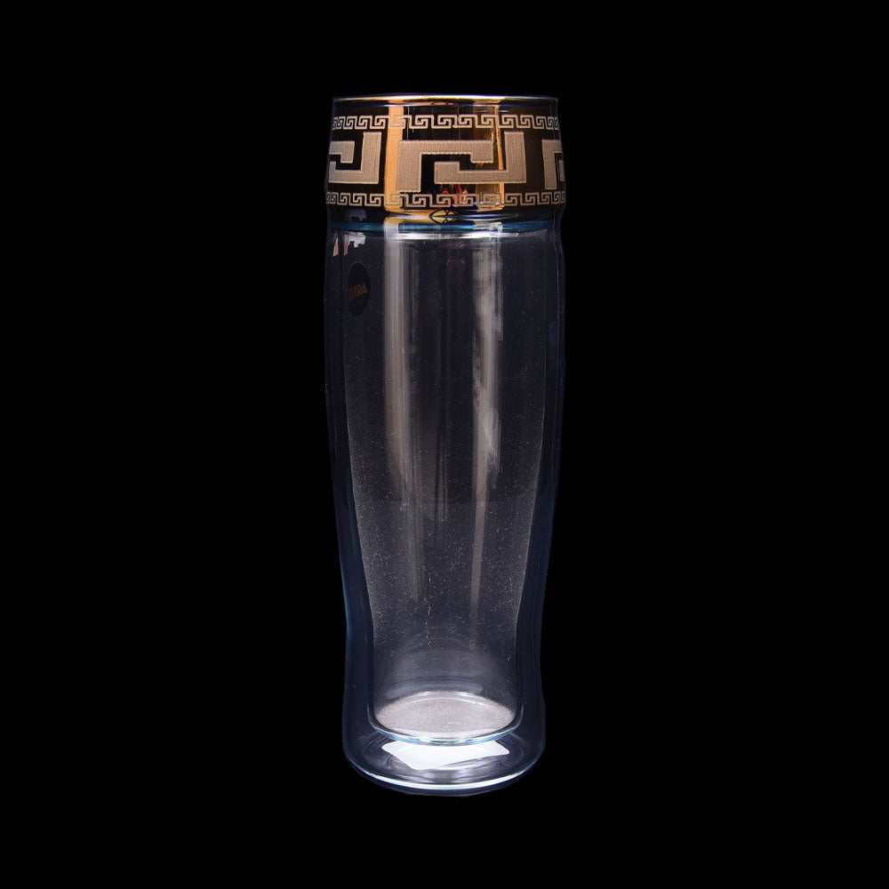 GLASS BEER DOUBLE WALL GOLD SIMAX  2192-019 (Pack 6)
