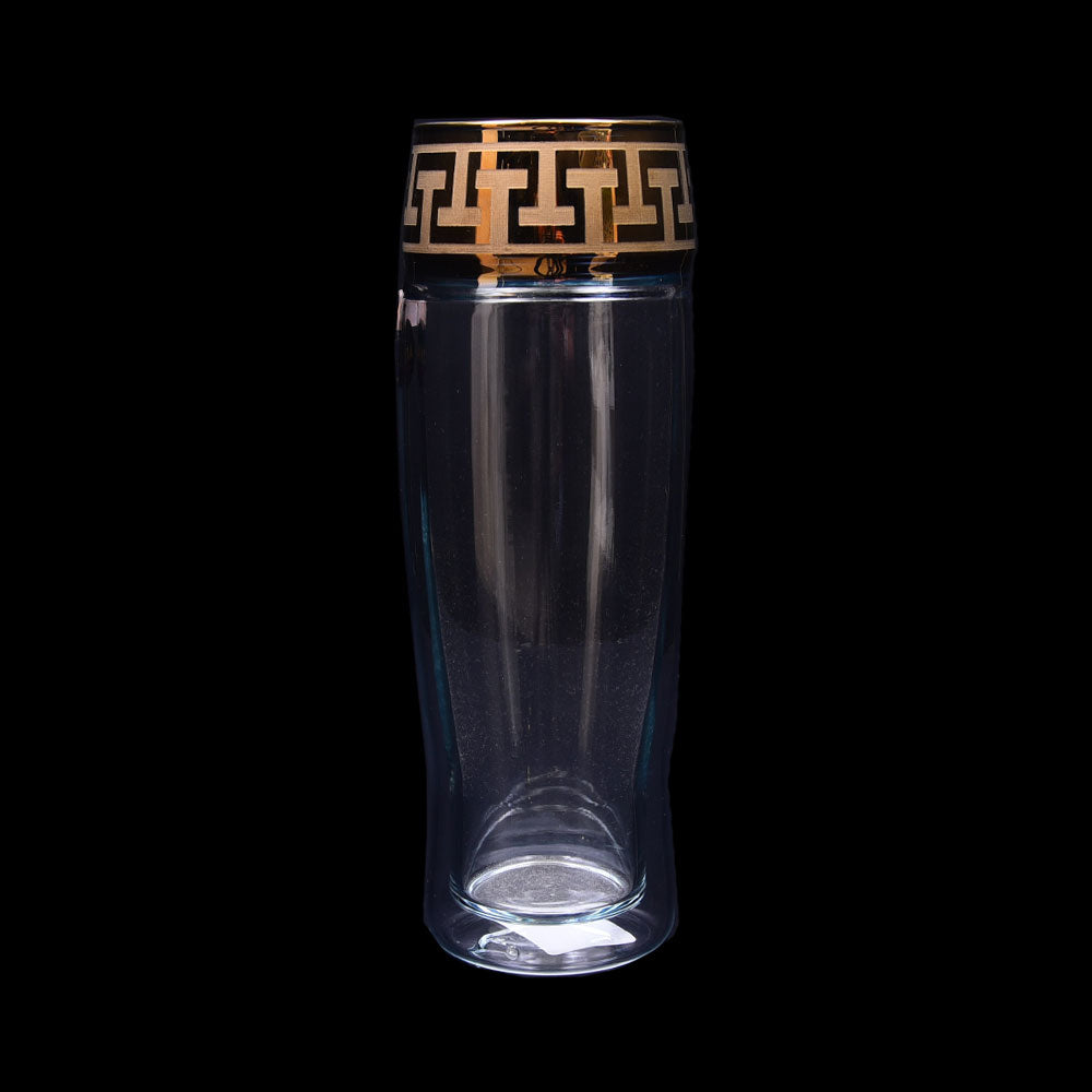 GLASS BEER DOUBLE WALL GOLD SIMAX  2192-022 (Pack 6)