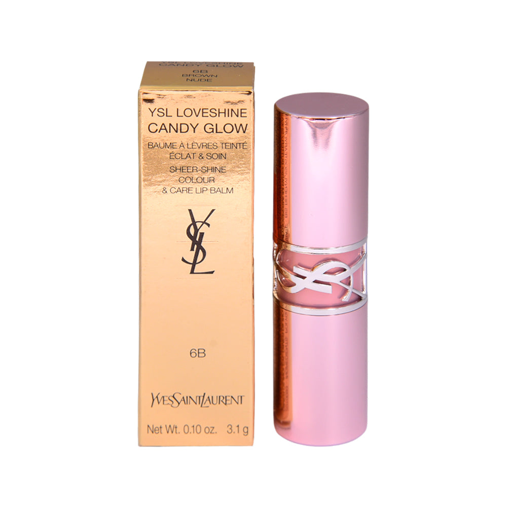 YSL LOVESHINE BROWN NUDE LIP BALM 6B 3.1G