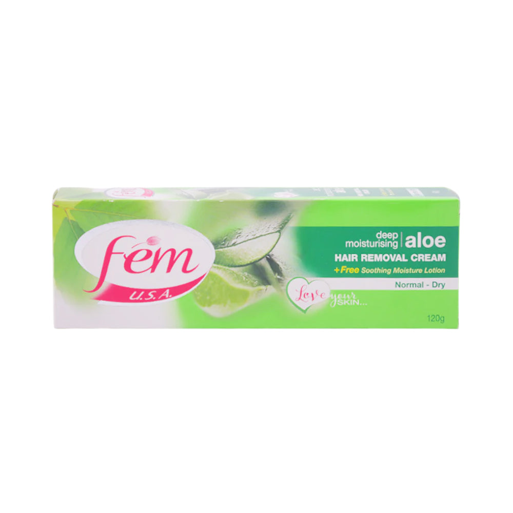 FEM HAIR REMOVAL CREAM ALOE SKIN SOFTENING 120 GM