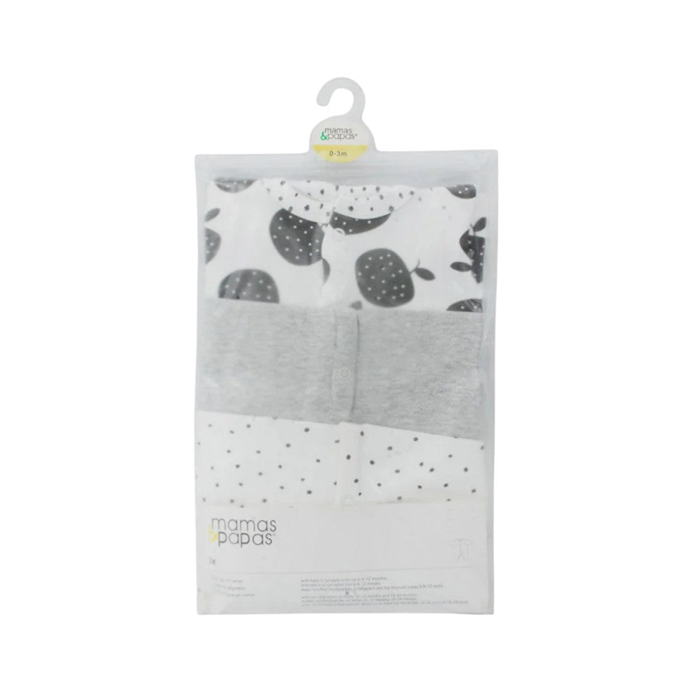 BOYS L/S 3PC SLEEP SUIT MZS-25 0-3M M&PT800