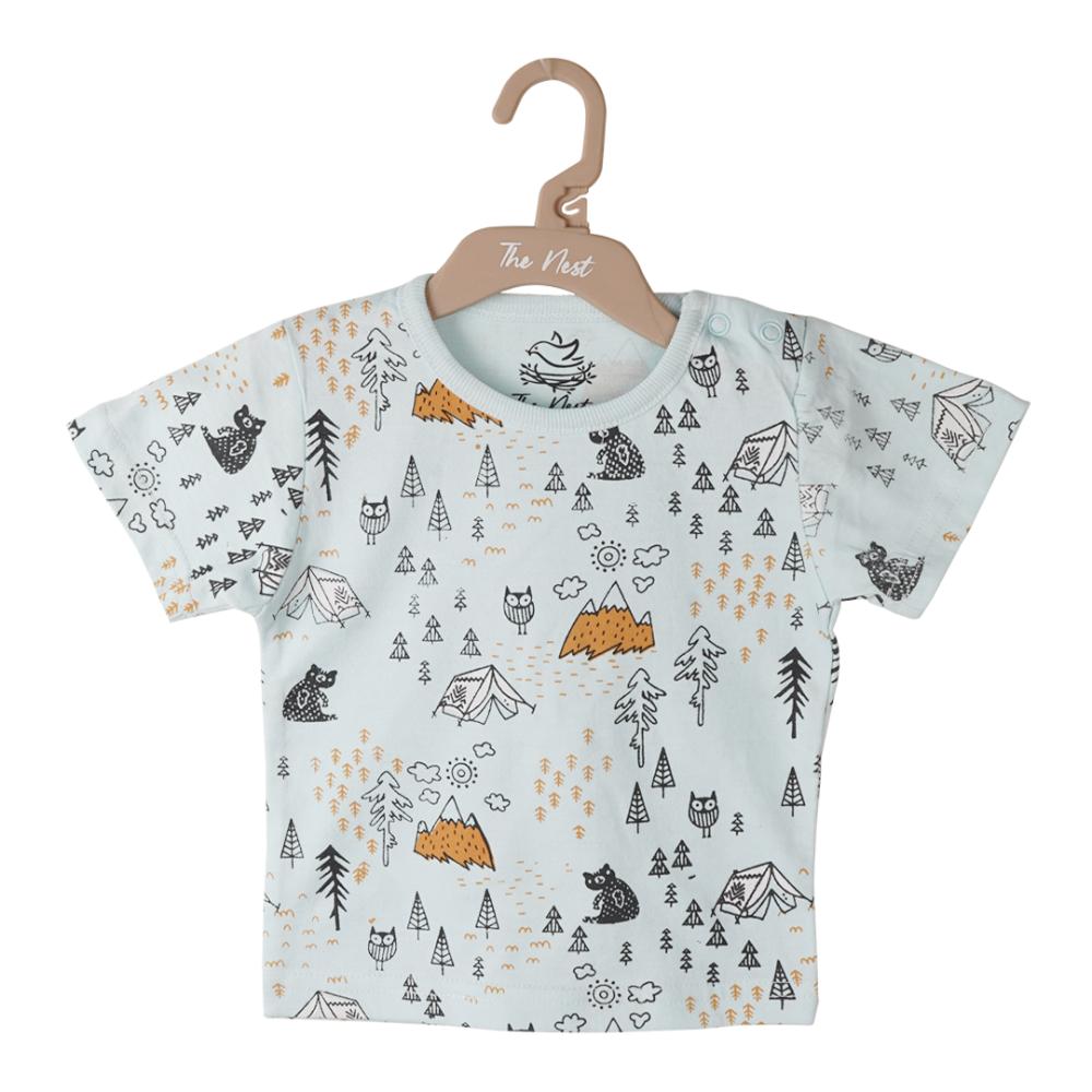 BOYS T-SHIRT (BLUE-GLOW) 0-3 M 1054