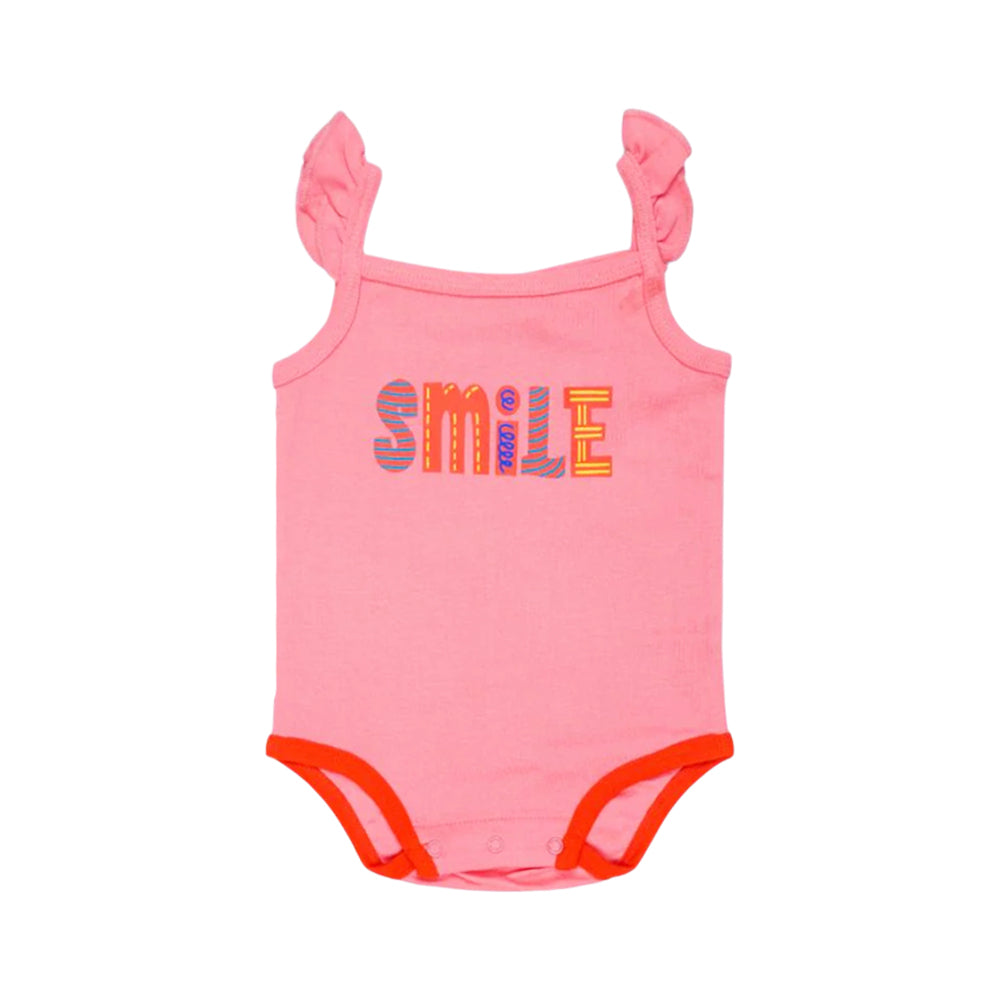 SLEEVE LESS FRILL BODY SUIT 0-3 M # 5389