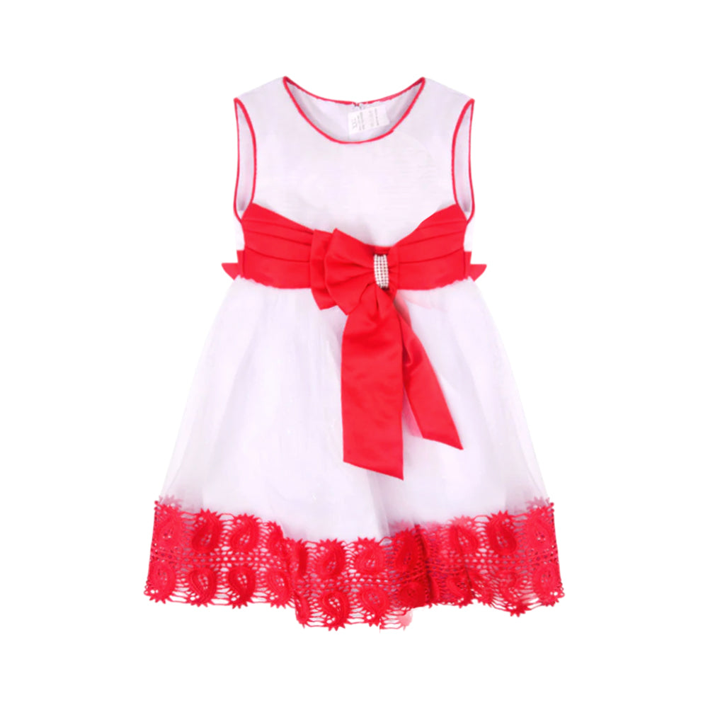 GIRLS S/L FANCY FROCK MZS-25 6-7 YEAR A14 W.G