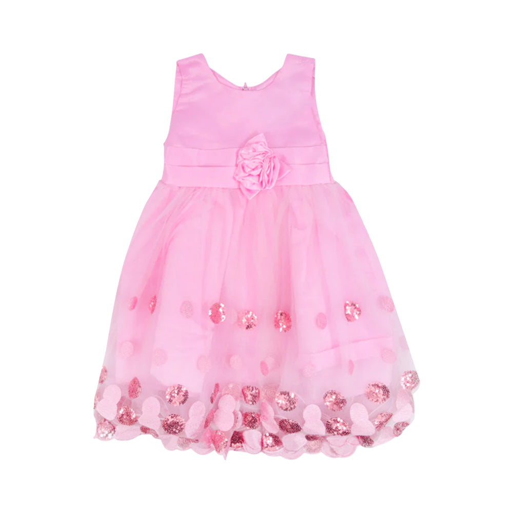 GIRLS S/L FANCY FROCK MZS-25 8-9 YEAR A15 W.G