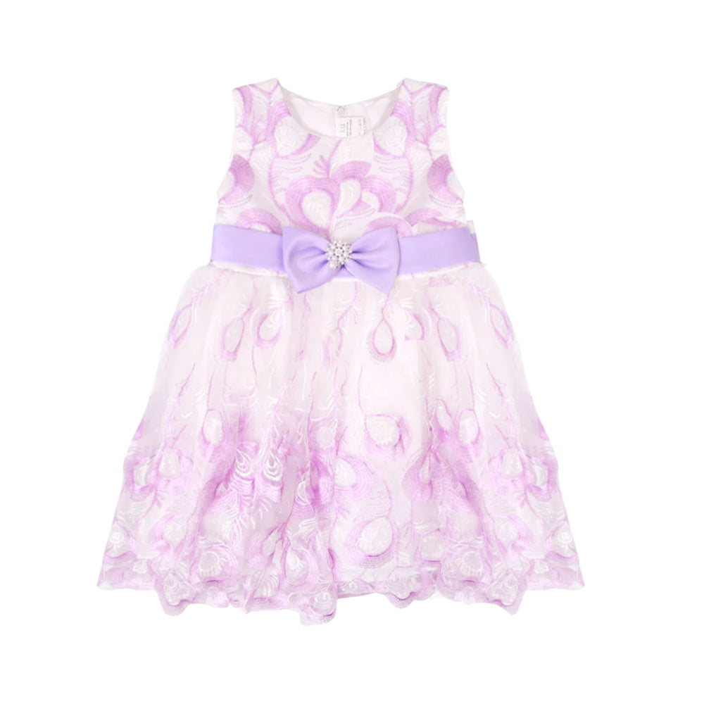 GIRLS S/L FANCY FROCK MZS-25 6-7 YEAR A18 W.G