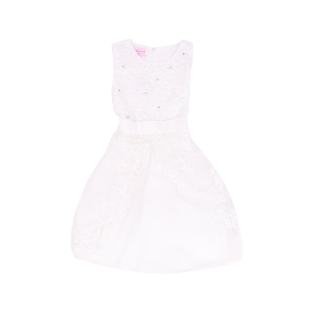 GIRLS S/L FANCY FROCK MZS-25 12-13 YEAR W2044R M.G