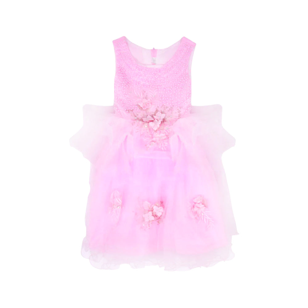 GIRLS S/L FANCY FROCK MZS-25 5-6 YEAR 9027 M.G