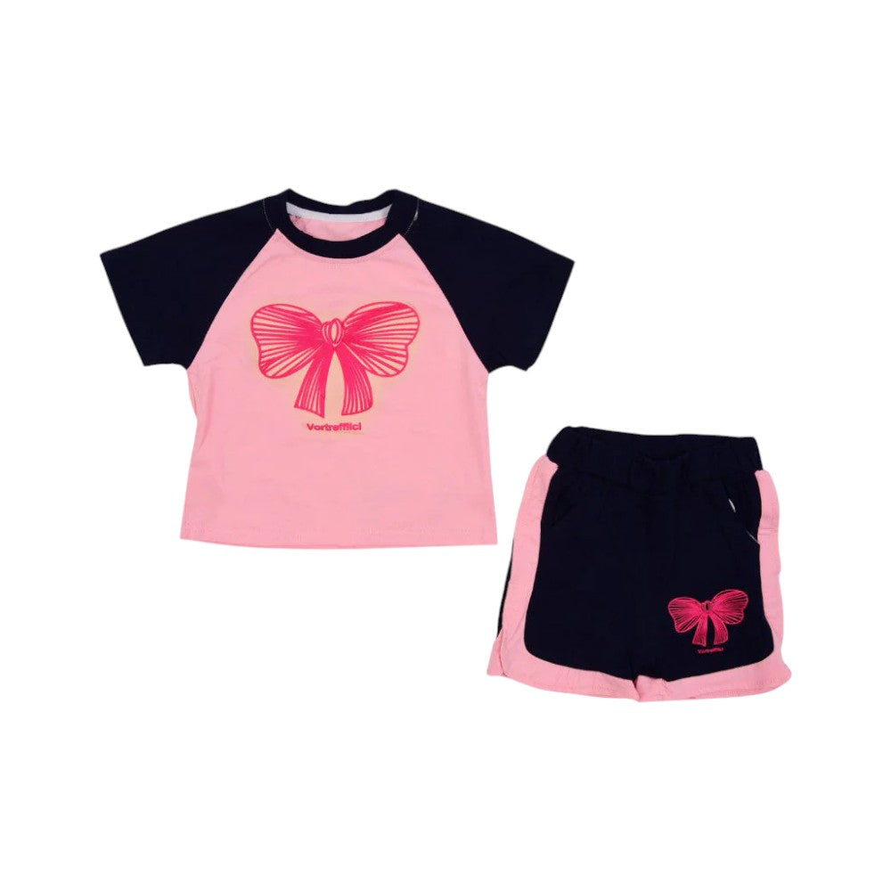 GIRLS S/S 2PC KNICKER SUIT MZS-25 12-18M GS-1 W/G
