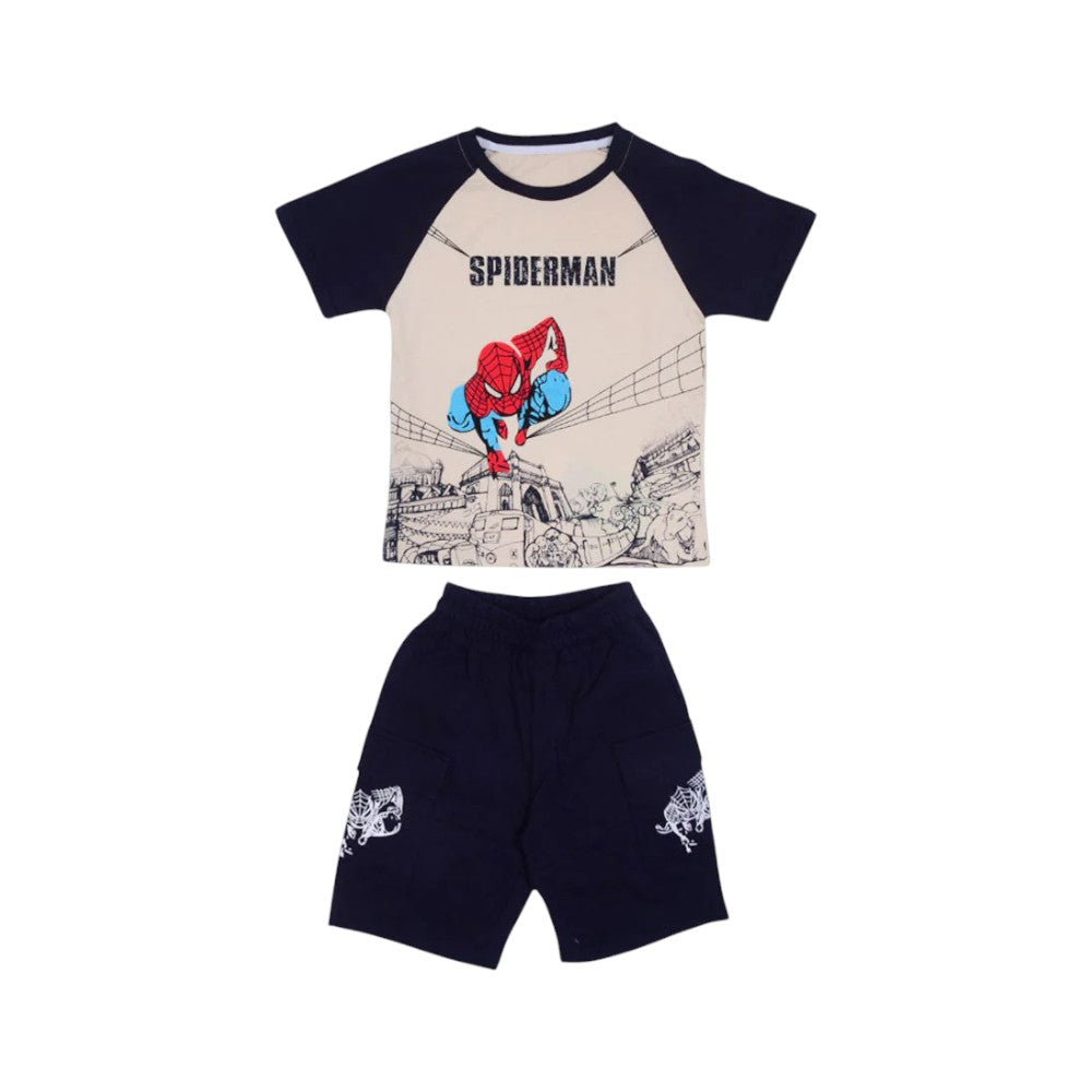 BOYS S/S 2PC KNICKER SUIT MZS-25 4-5 YEAR NO8