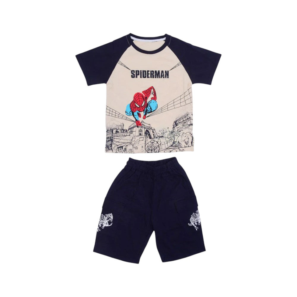 BOYS S/S 2PC KNICKER SUIT MZS-25 5-6 YEAR NO8
