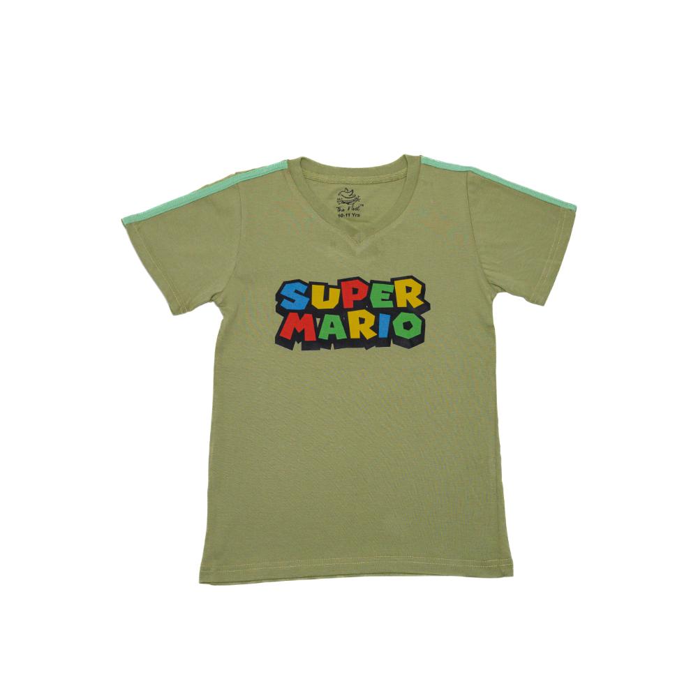 DROP SHOULDER V-NECK T-SHIRT 5050 9-10 YEARS