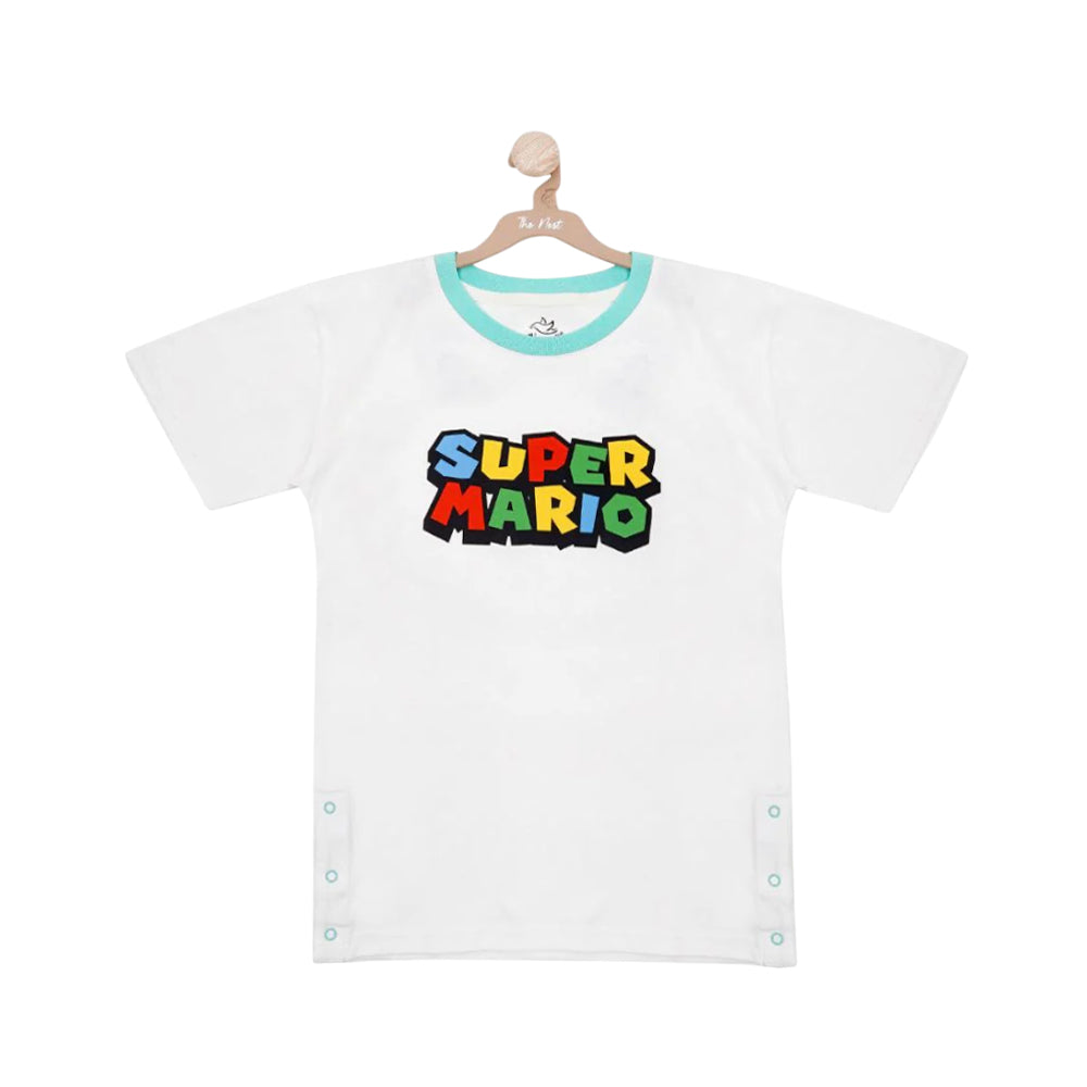DROP SHOULDER V-NECK T-SHIRT 5052 9-10 YEARS