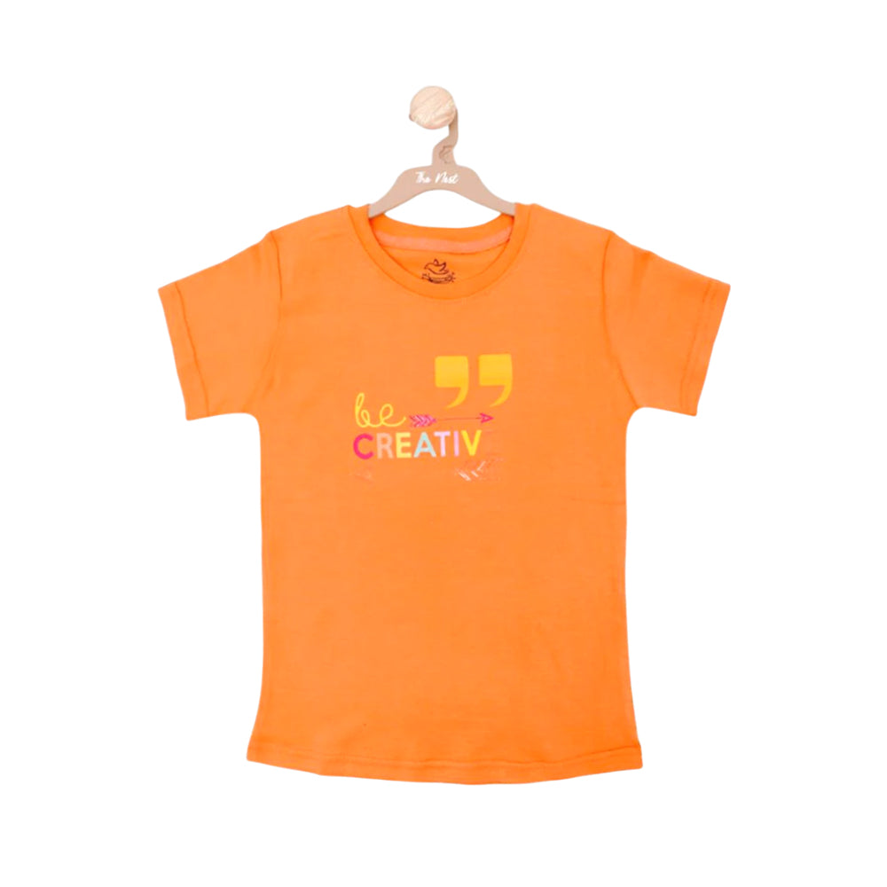 GIRLS CREW NECK T-SHIRT 5067 9-10 YEARS