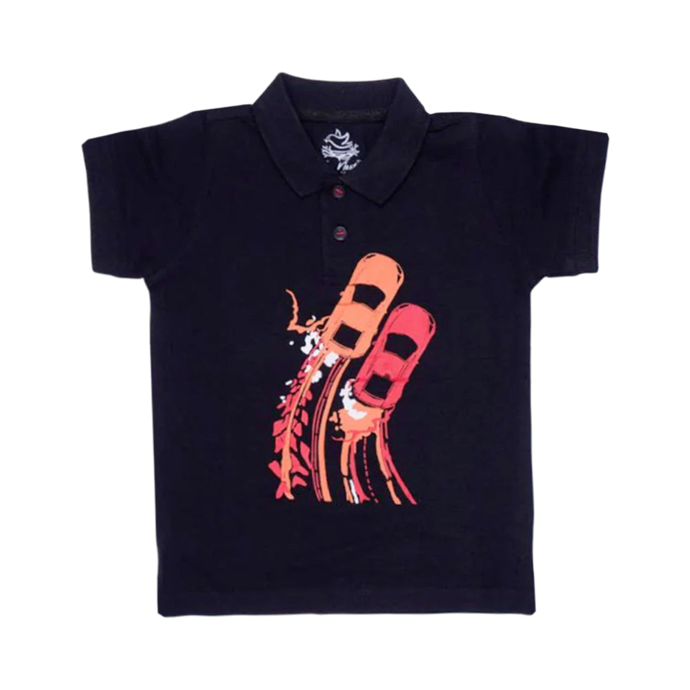 POLO WITH FLAT KNIT COLLAR 2778 2-3 YEARS