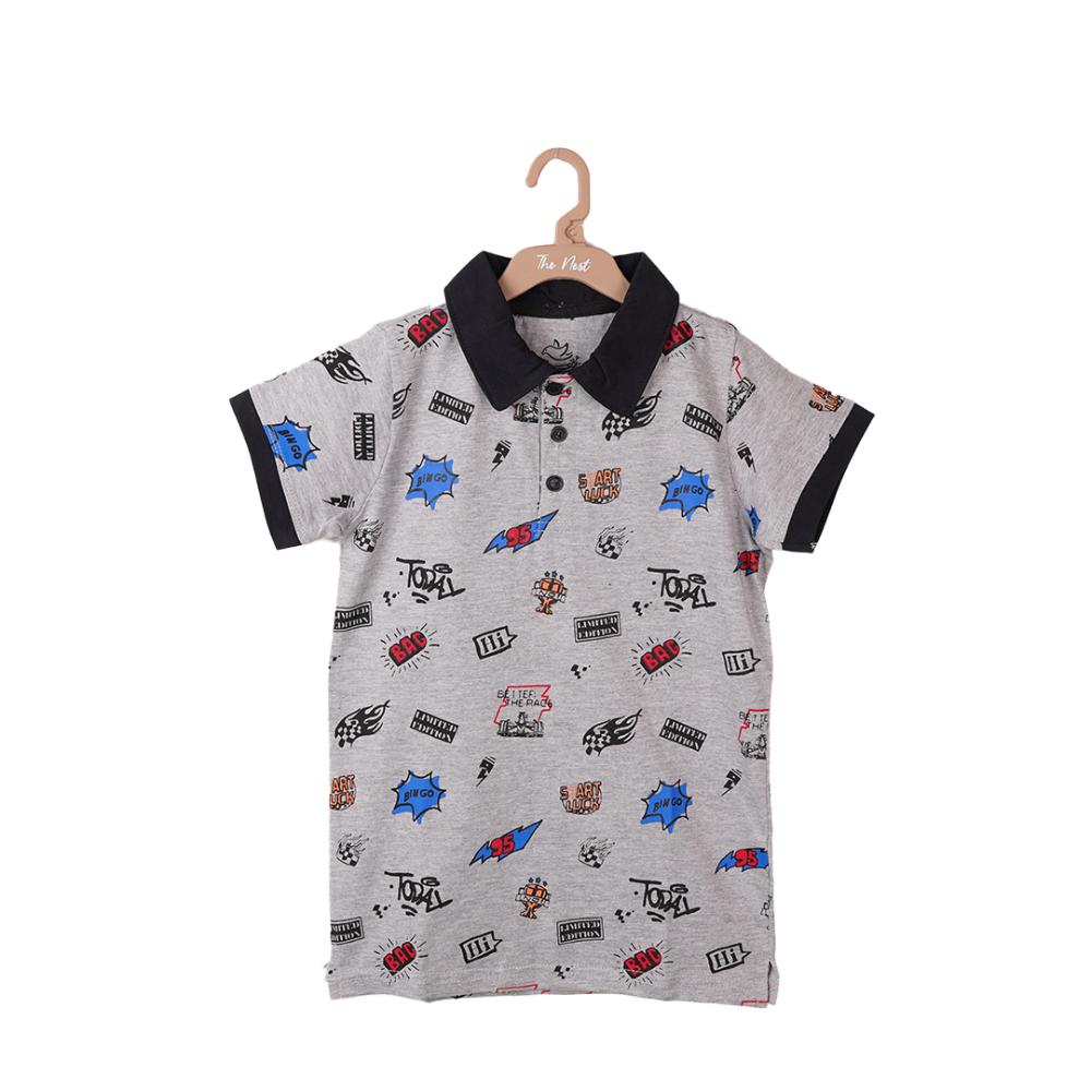 POLO WITH FLAT KNIT COLLAR 2780 2-3 YEARS