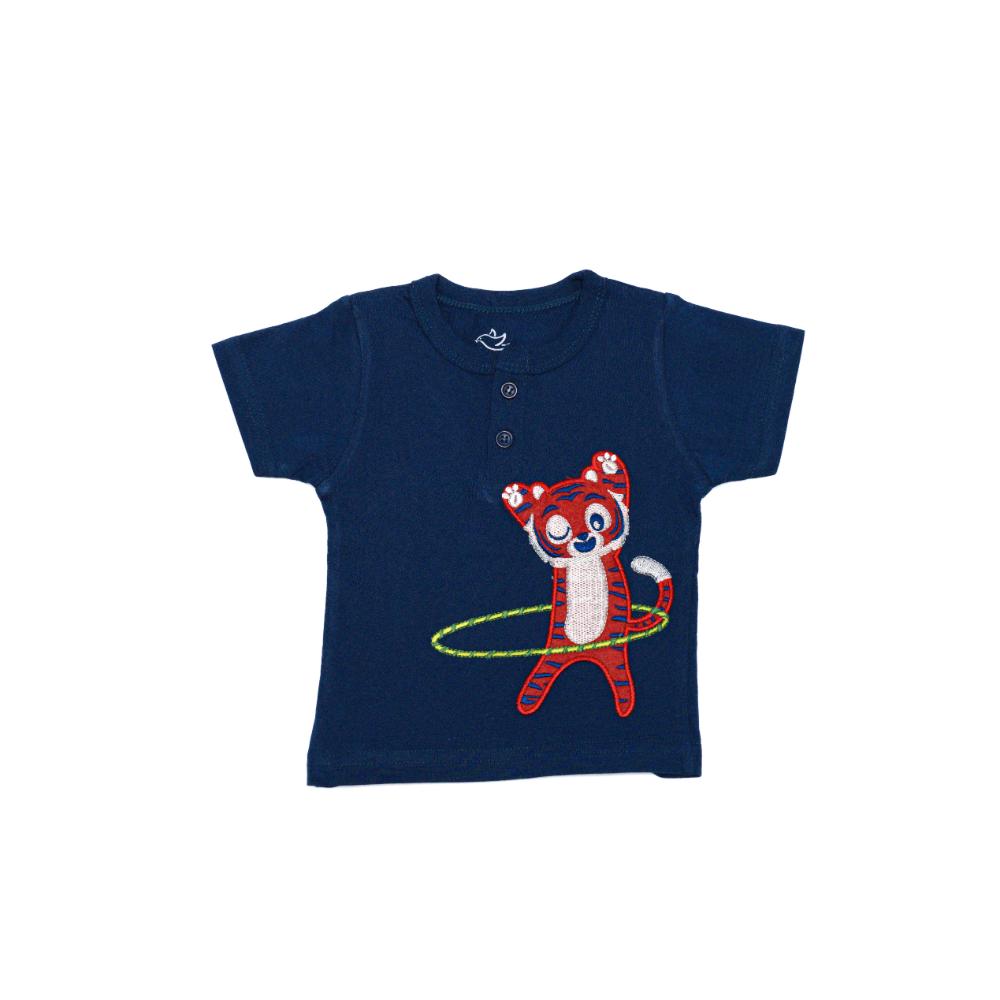 SHORT SLEEVE 2 BUTTON T-SHIRT 2812 NEW BORN