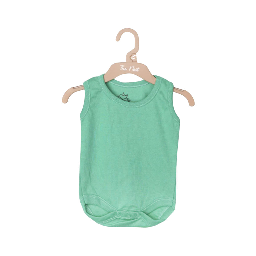 SLEEVE LESS BODYSUIT (GREEN) 1061 0-3 M