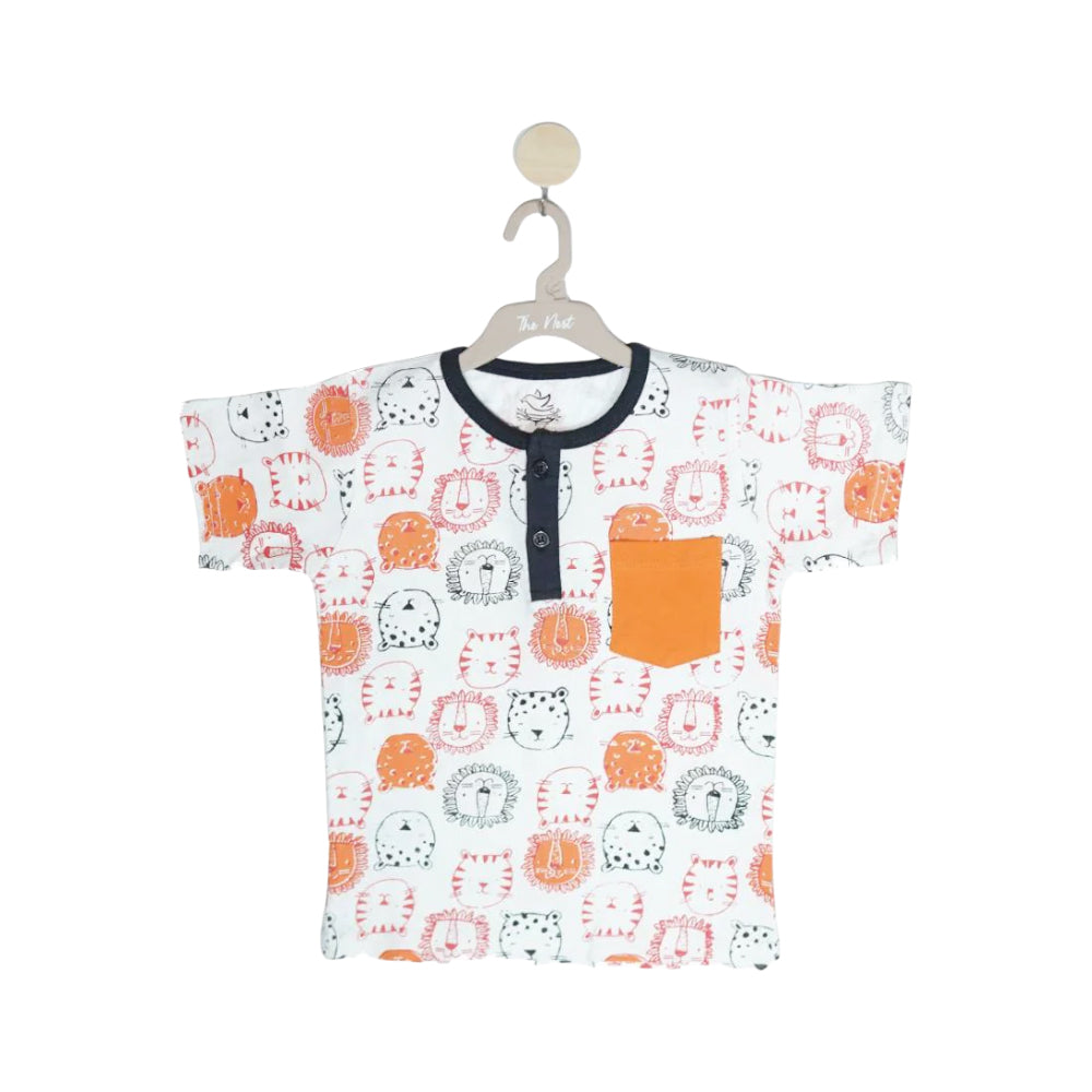 HENLEY T-SHIRT WITH POCKET 2109 3-4 YEARS