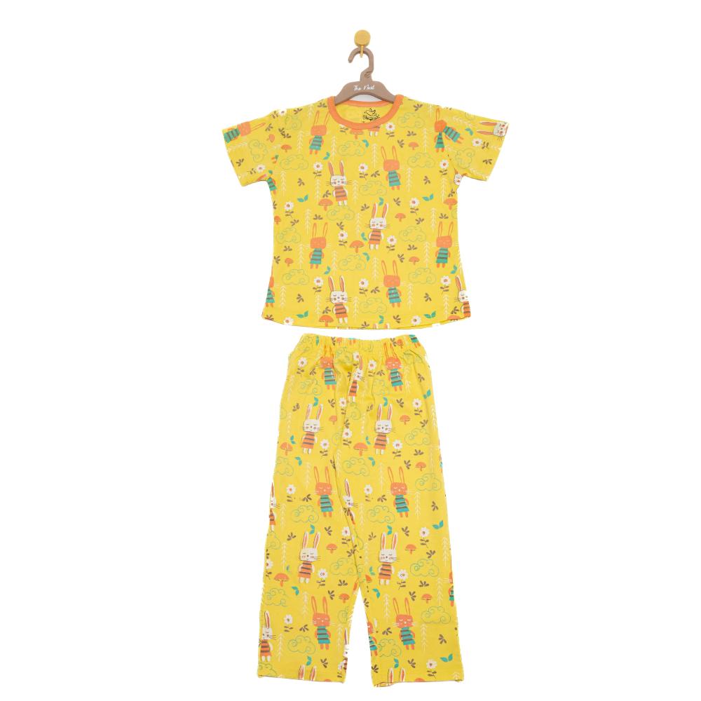 NIGHT SUIT (CREW NECK) - SHORT / SLEEVE 2211-A 2-3 YRS